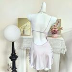 High Quality Womens Erotic Hollow Out Underwear Transparent Lace Embroidery Nightie Lingerie Sexy Womens Pajamas Nightdress - 图片 7