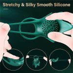 Vibrating Cock Ring With Rabbit Design, Rechargeable Penis Ring Vibrator - 图片 7