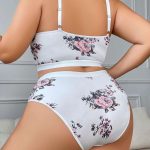 A New Sexy Lingerie Set From Europe and America Featuring Printed Lace and a Sexy Low-cut Pure Halter Top and Plus-size Lingerie - 图片 7