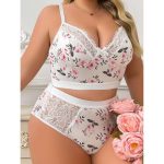 A New and Popular Lingerie Set From Europe and America, Featuring Small Floral Lace and Sexy Low-cut Halter Tops - 图片 7